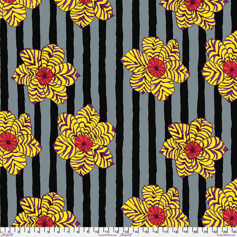 KFC August 2023 Zebra Lily Black Fabric