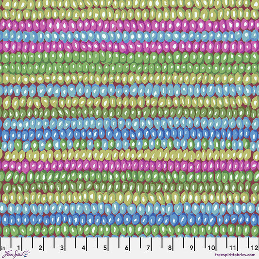 KFC Vintage Beaded Stripe Moss Fabric