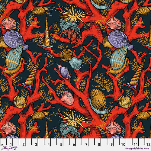 Mariana Coral Critters Fabric