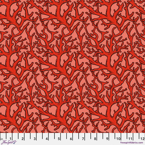 Mariana Coral Cascade Fabric