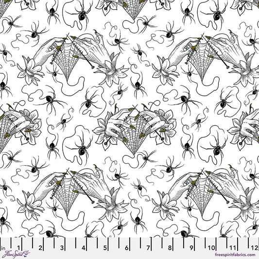 Costumes & Cobwebs Cobweb Lace White Fabric