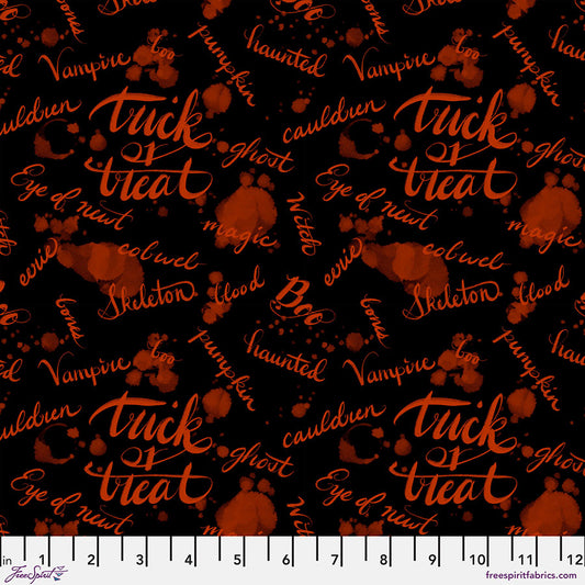 Costumes & Cobwebs Ink Blot Black Fabric