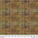 On Your Mark Alphabet City Rust Fabric