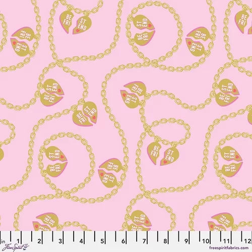 Metallic Besties Lil Charmer Blossom Fabric