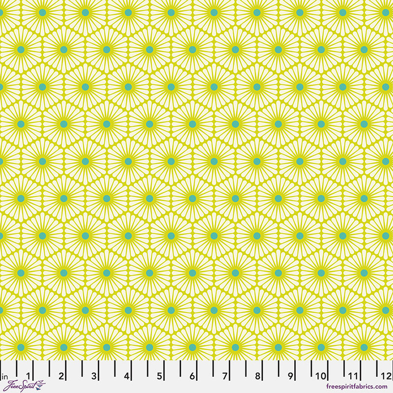 Metallic Besties Daisy Chain Clover Fabric