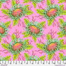 Floral Reef - Friends & Anemones - Coralline - Yardage