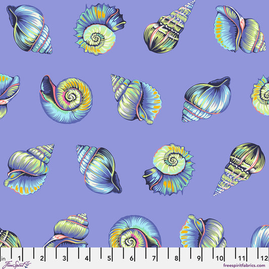 Floral Reef - Lil Shelly - Marine - Yardage