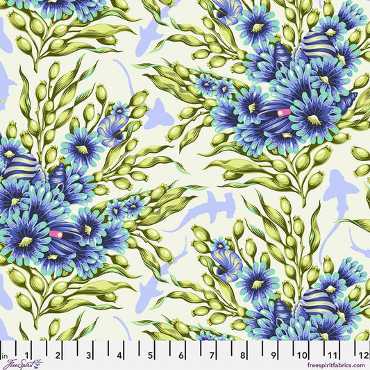 Floral Reef - Shadow Sharks - Marine - Yardage