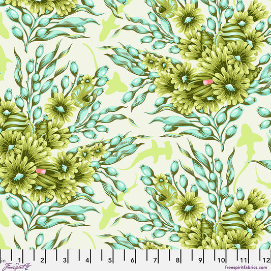 Floral Reef - Shadow Sharks - Seagrass - Yardage