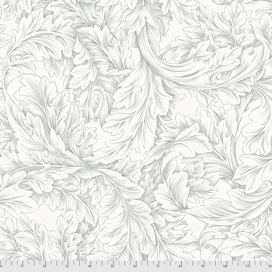 Morris & Co. Acanthus Scroll Silver Fabric