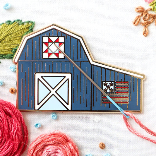Magnetic Needle Minder Patriotic Barn