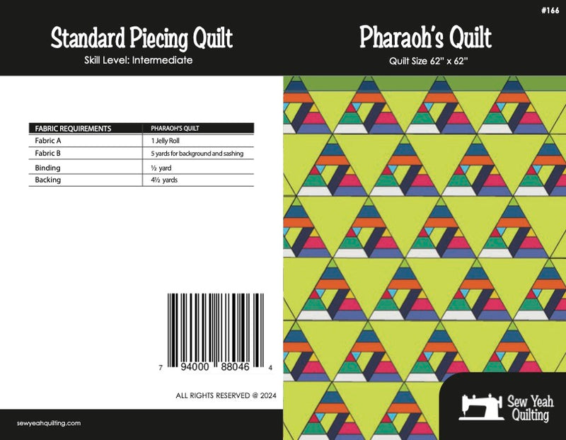 Pharaoh's Quilt Quilt 62" x 62"