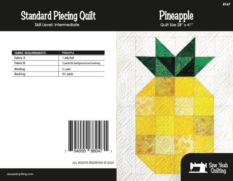 Pineapple Quilt 28" x 41"