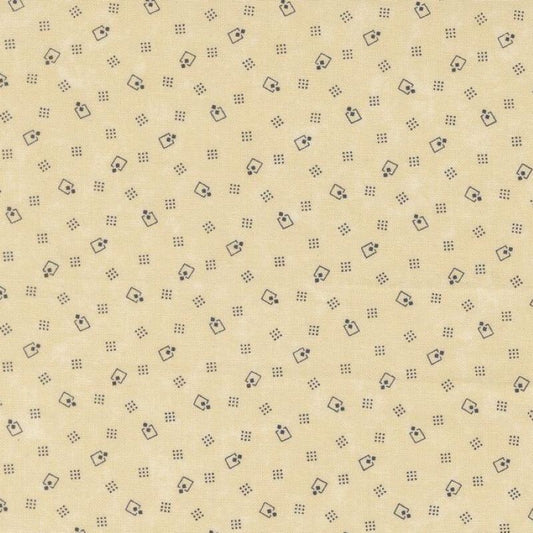 Bluebirds Nest - Square Up - Tan - Yardage