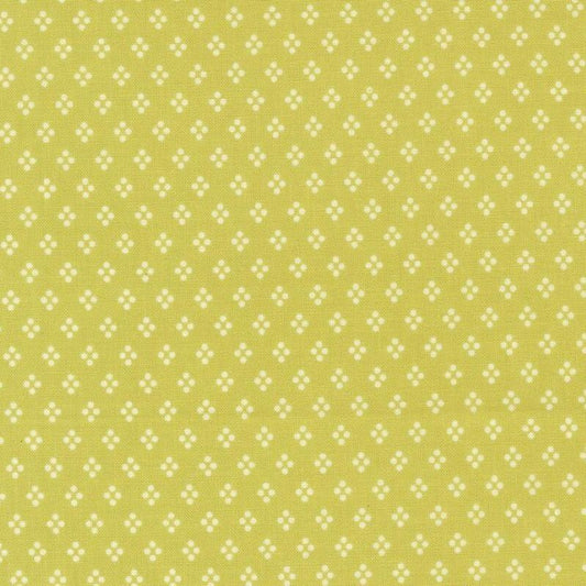 Delightfully Yours - Dots - Chartreuse - fabric