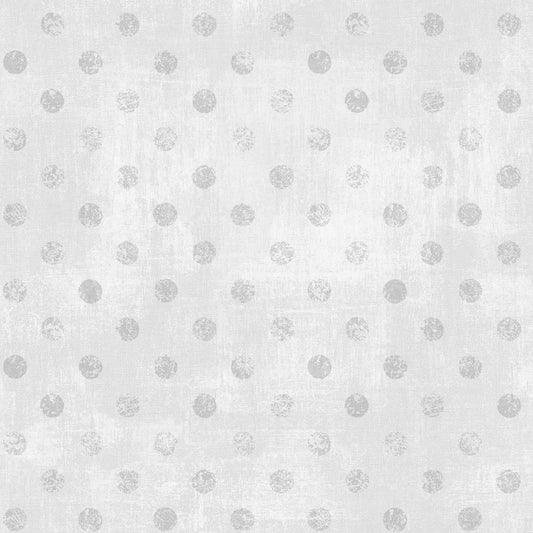 Dry Brush- Dots - Silver - Yardage