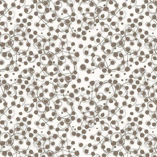 Stamped - Atomic Paper - Cream - Yardage