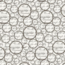 Stamped - Orbit Paper - Cream - Yardage