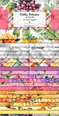 Dahlia Botanica -  2.5" Strips, 40 pcs - Jelly Roll