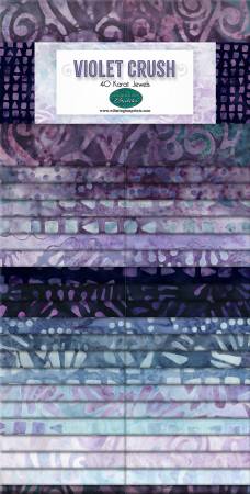 Violet Crush Batiks 2.5" Strips Jelly Roll