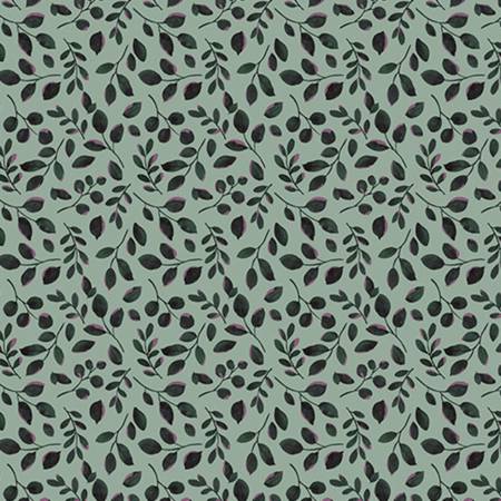 Quilting Cuddle Garden Leaves Green Yardage