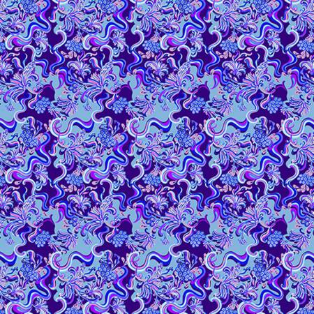 Quilting Cuddle Wandelust Blue Wanderlust Paisley Yardage