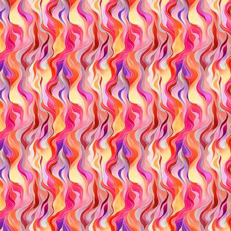 Quilting Cuddle Wandelust Pink Wanderlust Rainbow Yardage