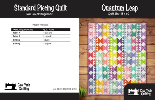 Quantum Leap Quilt 48" x 60"