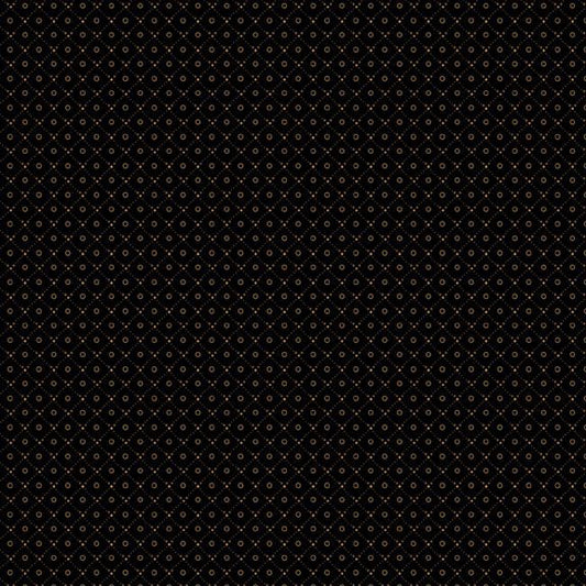 Cotton Thimble Miniatures Dot Grid Black Fabric