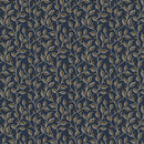 Stone Cottage Heirloom Flowers Navy Fabric