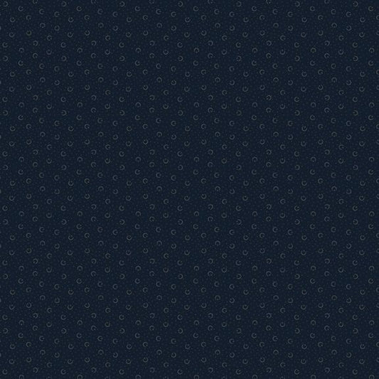 Stone Cottage Pebbles Navy Fabric