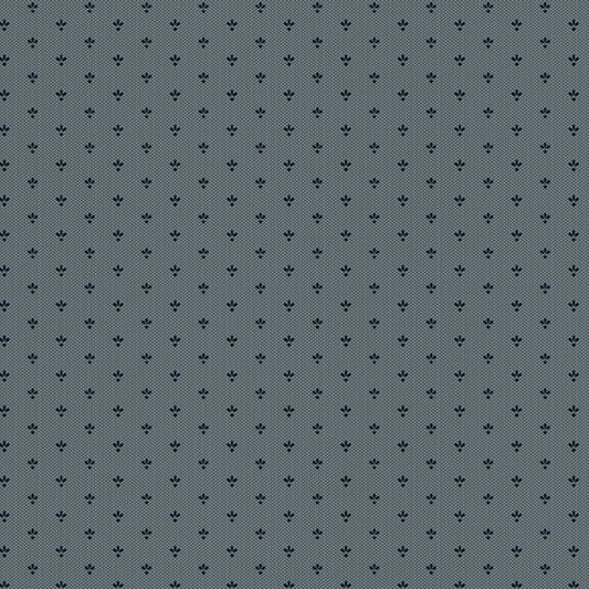 Stone Cottage Weeds Blue Fabric