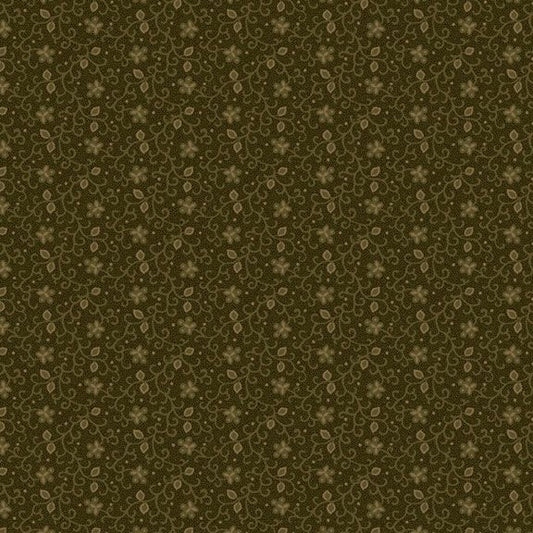 Prairie Dry Goods II Village Vine Green Fabric
