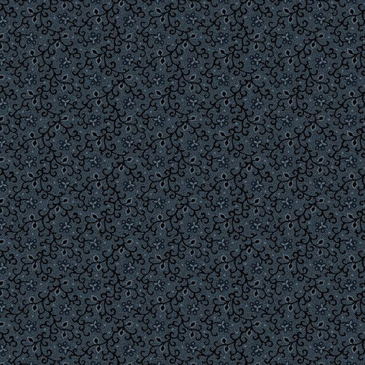 Prairie Dry Goods II Village Vine Navy Fabric