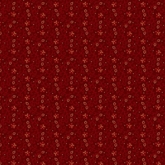 Prairie Dry Goods II Village Vine Red Fabric