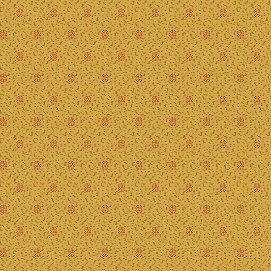 Prairie Dry Goods II Oval Dash Yellow Fabric