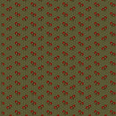 Prairie Dry Goods II Flowers & Stars Green Fabric