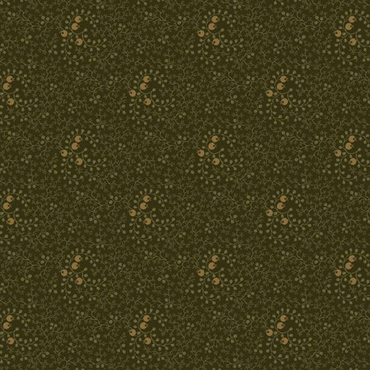 Pineberry Lane - Winterberry - Green - Yardage