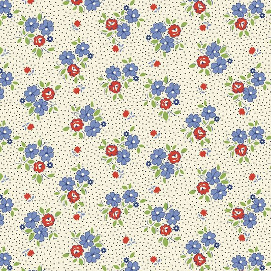 Aunt Grace Goes Scrappy Floral Multi Fabric