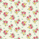 Aunt Grace Goes Scrappy Floral Pink Fabric