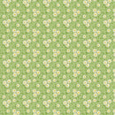 Aunt Grace Goes Scrappy Daisy Green Fabric