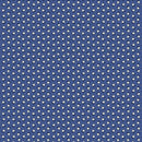 Aunt Grace Goes Scrappy Triple Petal Navy Fabric