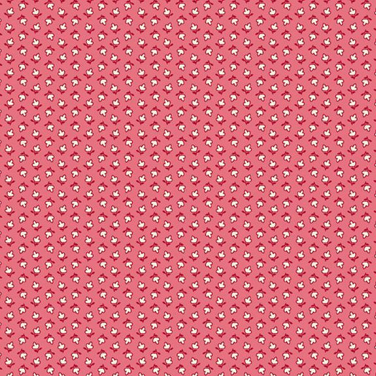Aunt Grace Goes Scrappy Triple Petal Pink Fabric