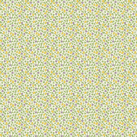 Aunt Grace Goes Scrappy Ditsy Green Fabric