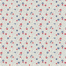 Aunt Grace Goes Scrappy Grid Cream Fabric