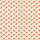 Be My Valentine Hearts and Arrows Cream Fabric