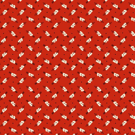 Be My Valentine Hearts and Arrows Red Fabric