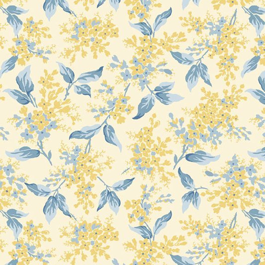 Middleboro Road Floral Branches Cream Fabric