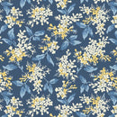Middleboro Road Floral Branches Navy Fabric