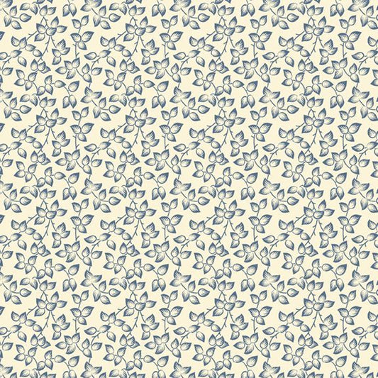 Middleboro Road Leaves Cream Fabric